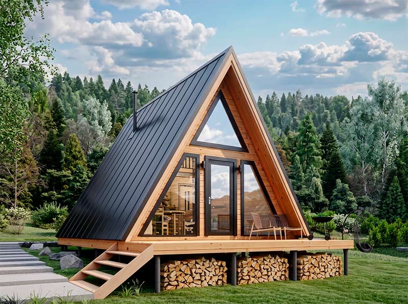 Строительство домов A-frame  